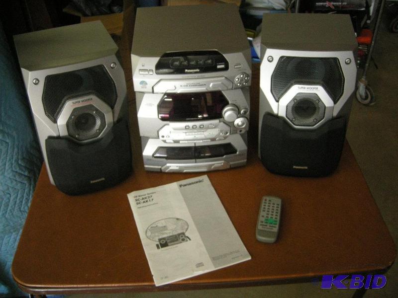 lot 131 image: Panasonic CD stereo system