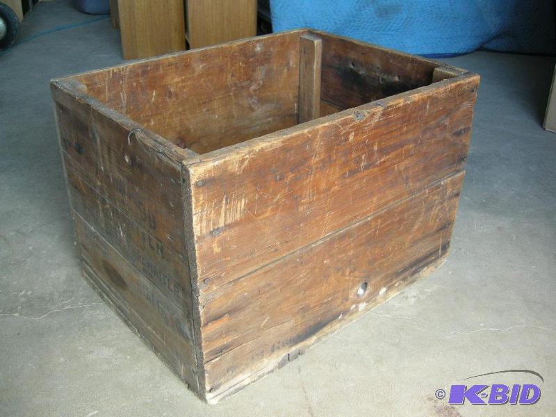 lot 49 image: Antique typewriter shipping box