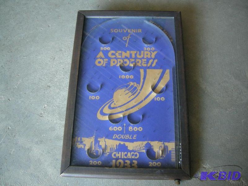 lot 51 image: 1933 Chicago Pinball game