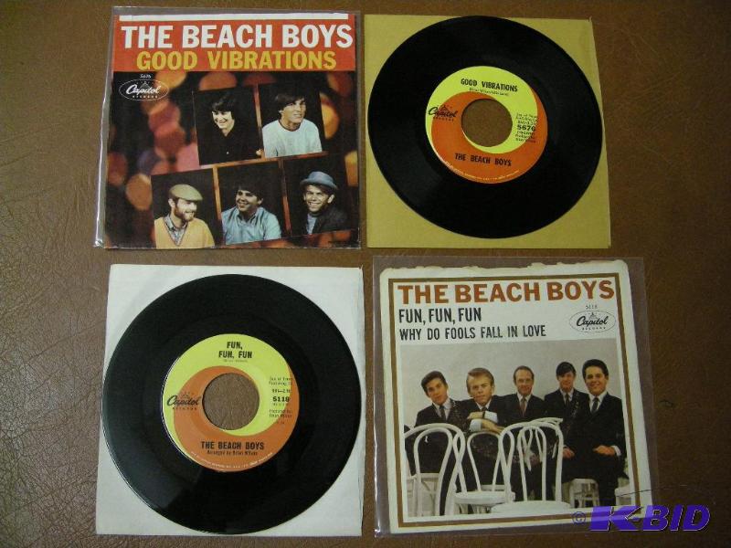 lot 81 image: The Beach Boys 45s