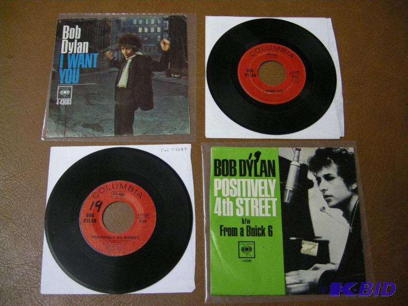 lot 84 image: Bob Dylan 45s