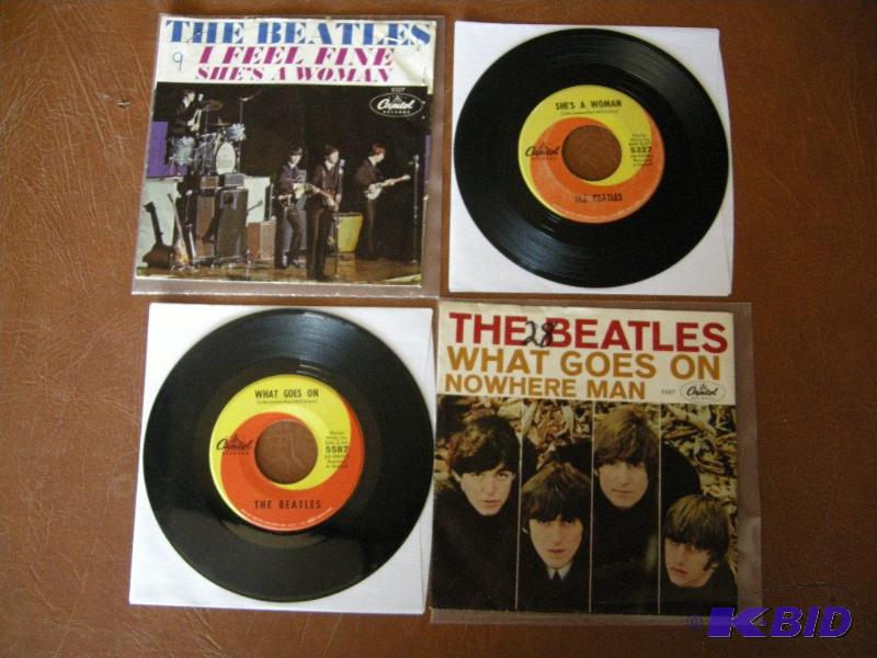 lot 86 image: The Beatles 45s