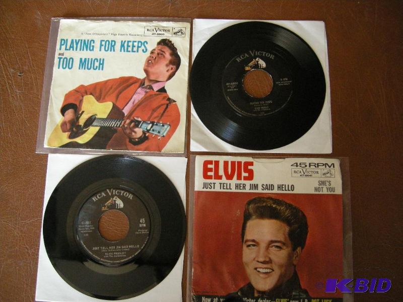 lot 89 image: Elvis 45s