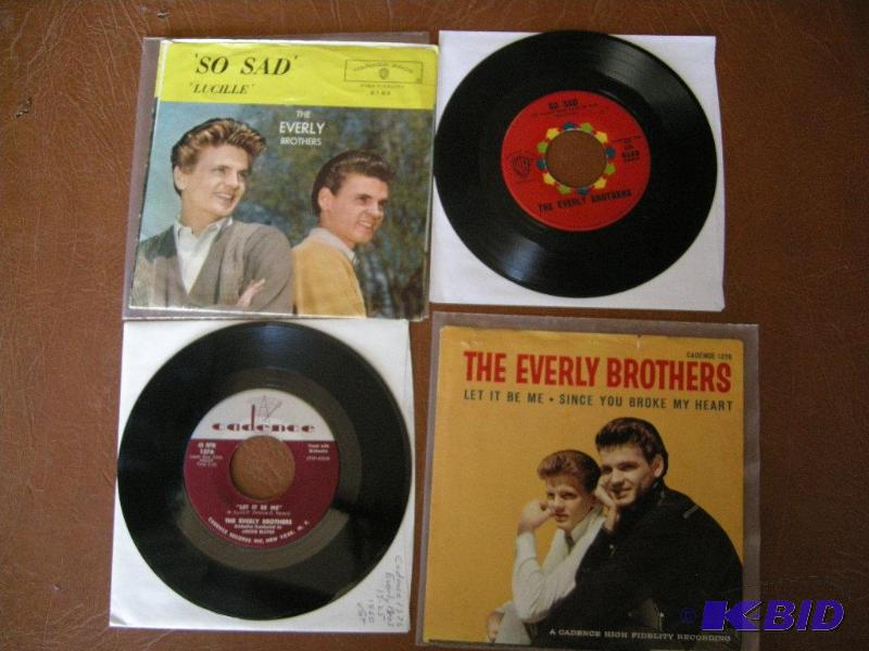 lot 91 image: The Everly Brothers 45s