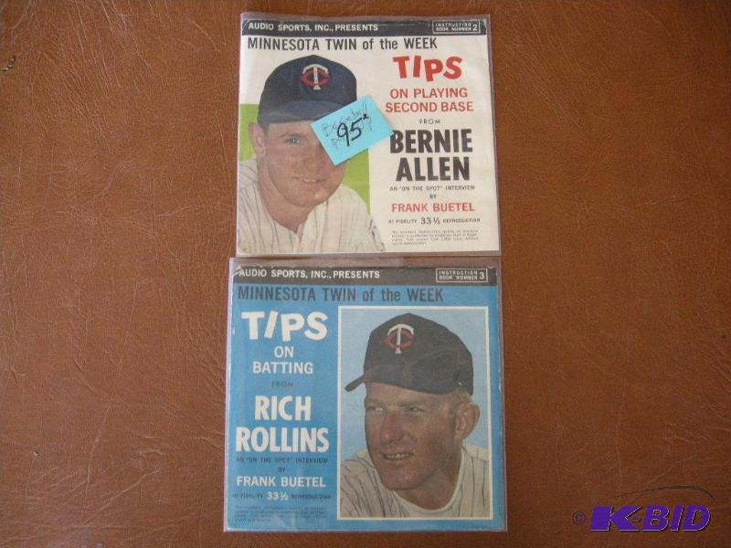 lot 95 image: 2 Vintage Minnesota Twins Tips