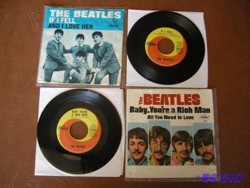 lot 96 image: The Beatles 45s
