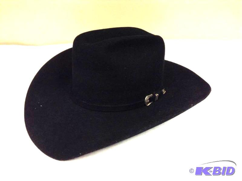 lot 35 image: Resistol wool  6 78 inch cowboy hat black