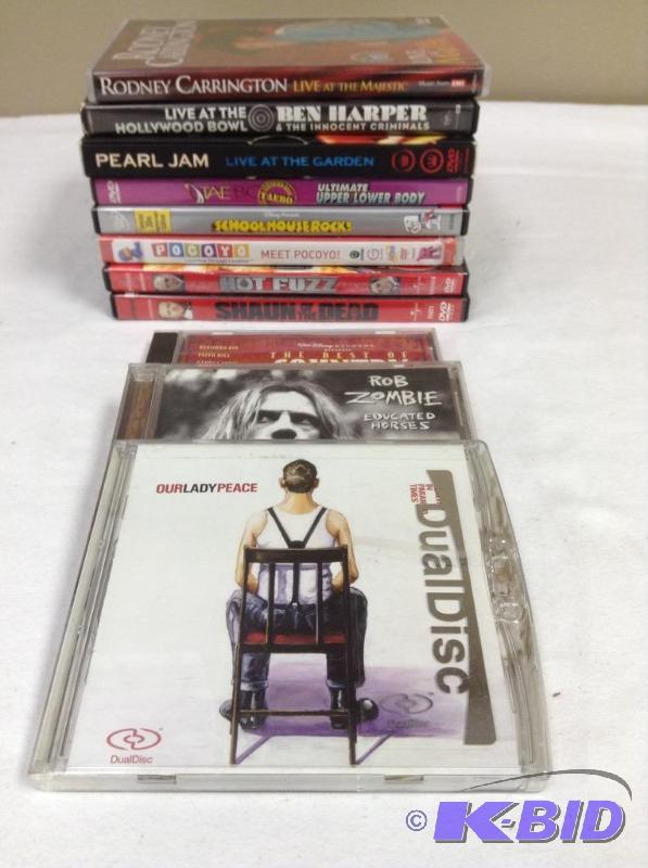 lot 41 image: Lot of DVDs and CDs