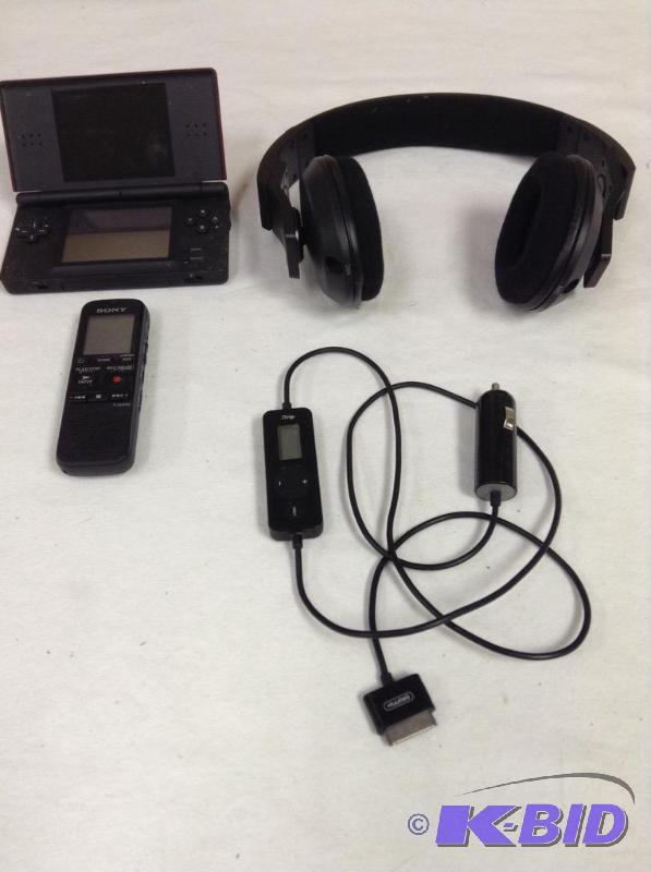 lot 50 image: Nintendo DS, iTrip, Sony Record & Headphones