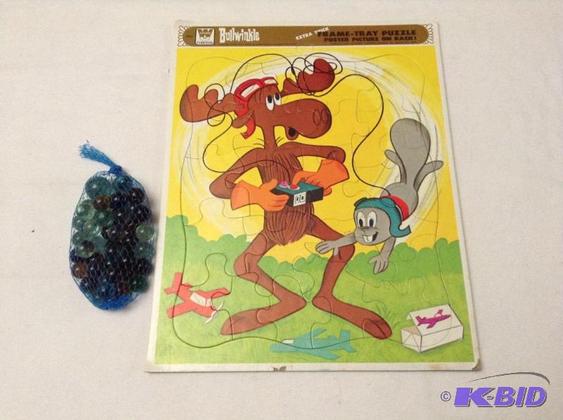 lot 84 image: Vintage Marbles & Bullwinkle Puzzle