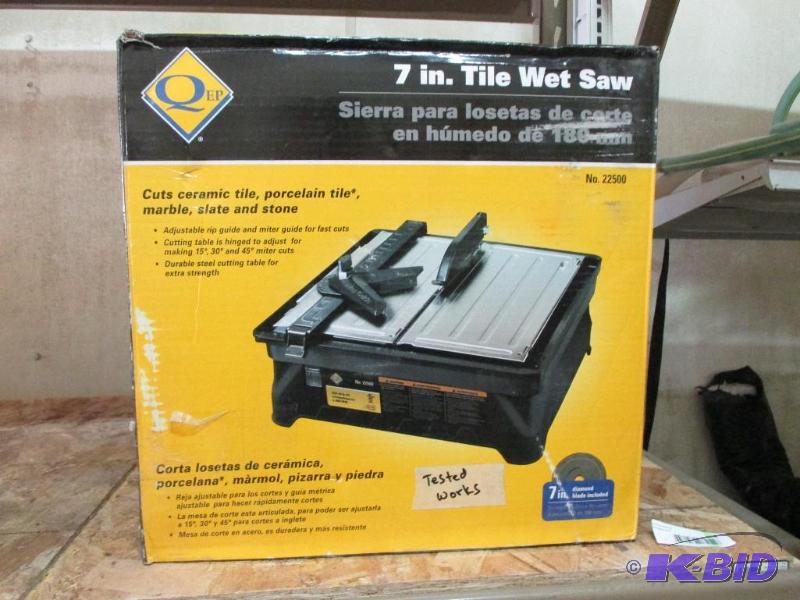 7in tile saw...