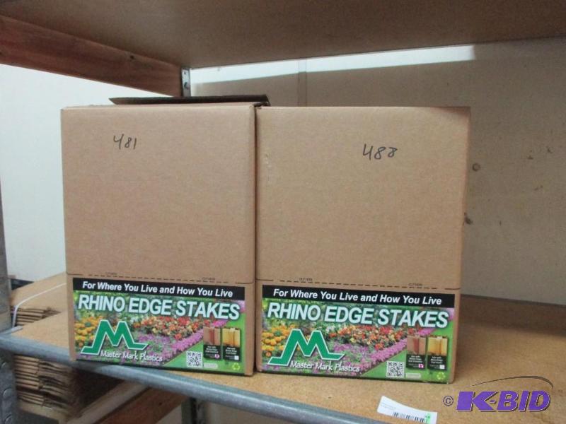 2 boxes of rhino edge stakes...
