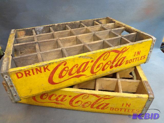 lot 121 image: (2) Coca Cola Crates   Holds 24 bottles  each...