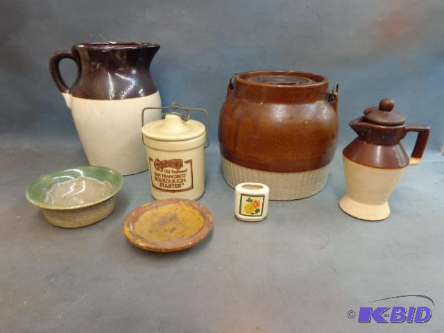 lot 138 image: Box of Assorted Pottery   6&quot dia, 7&quot...