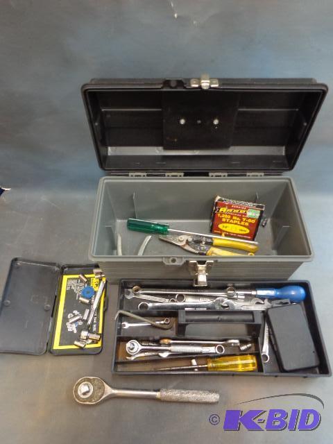 lot 140 image: Tuf Box Tool Box with an Assortment of Tools...