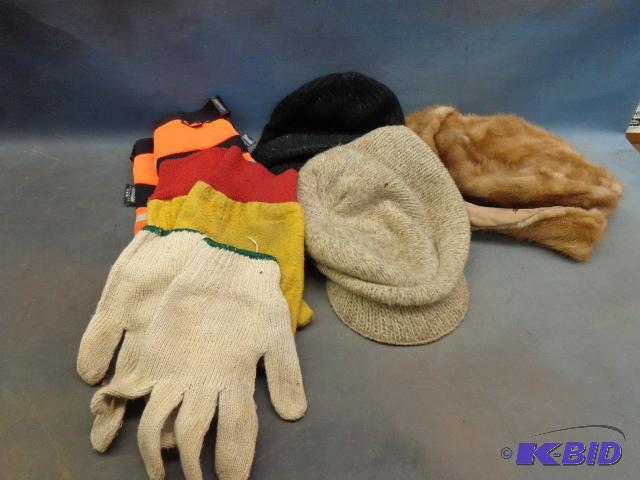 lot 157 image: Assorted Winter Hats and Gloves...