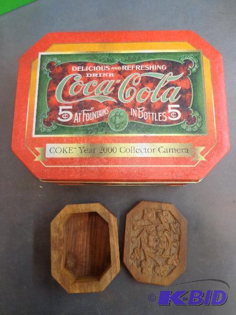 lot 175 image: Metal Containers   Picture frame 7 x 6  Coca ...