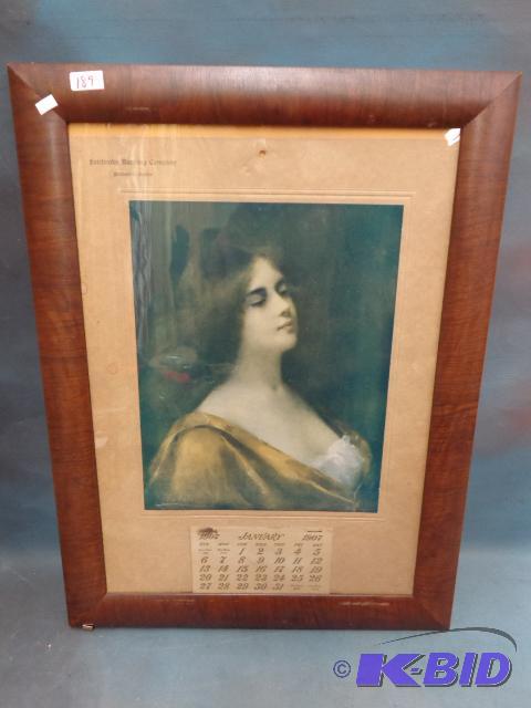 lot 189 image: Fairbanks Banking Company Picture frame with ...