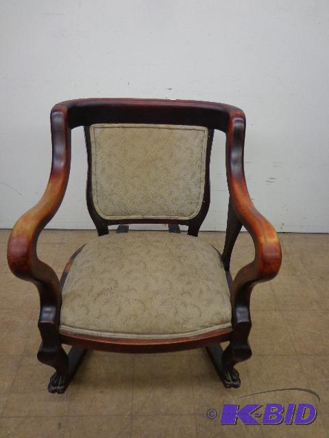 lot 27 image: Cherrywood Rocking Chair   good condition  ni...