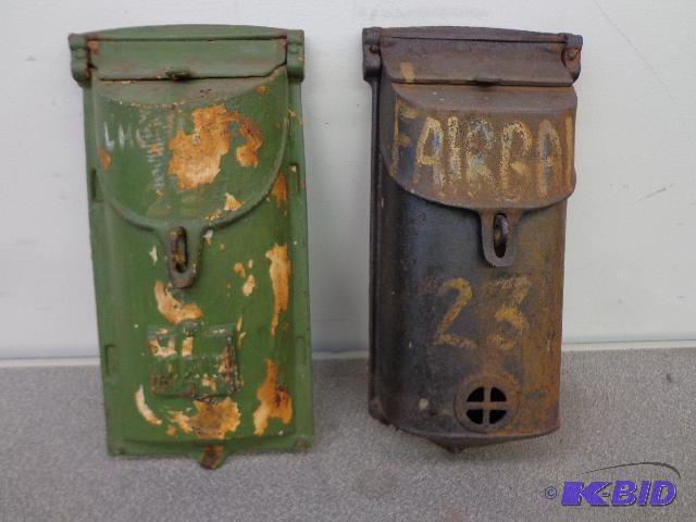lot 30 image: Vintage Mailboxes (2)   12&quot long  cast i...