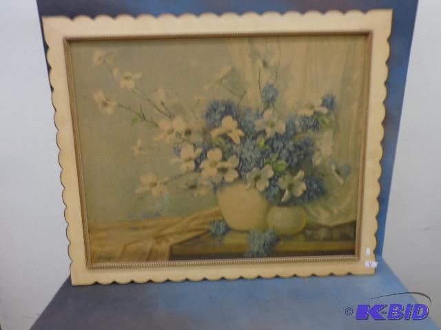 lot 4 image: Oil Painting by Phil Greer   Wild flowers  Go...