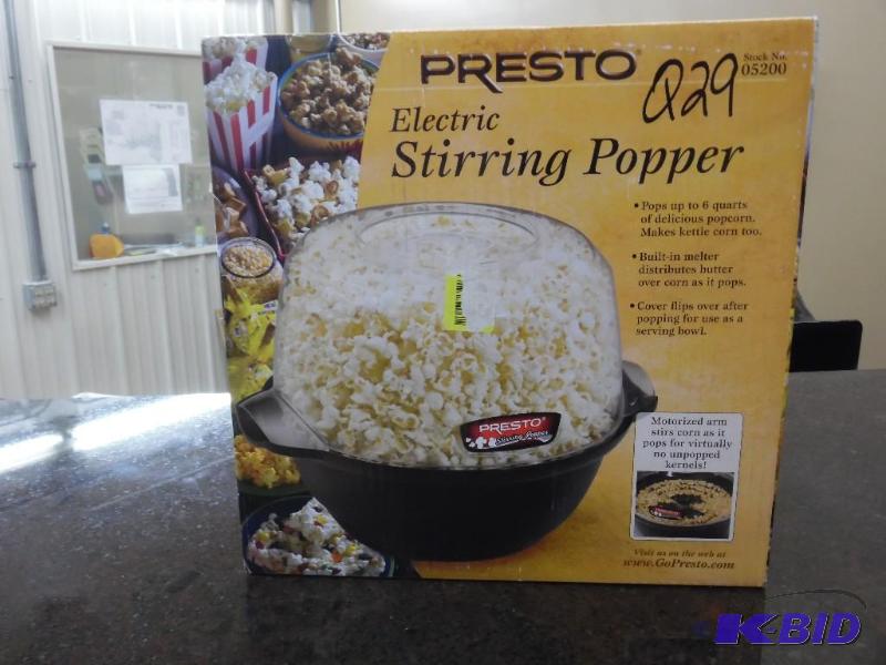 Presto Popcorn Maker -Stirs as kernels pop -B...