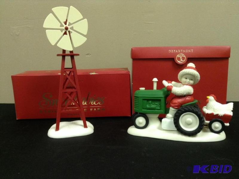 lot 116 image: 2 Snowbabies - Windmill & Future Farmer