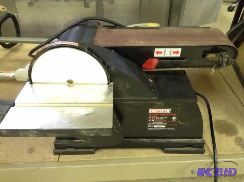 lot 142 image: Craftsman 4 x 6 Belt & Disc Sander