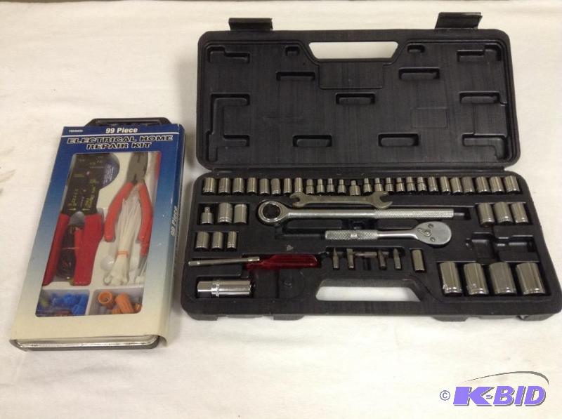 lot 147 image: Socket Set & Electrical Home Repair Kit