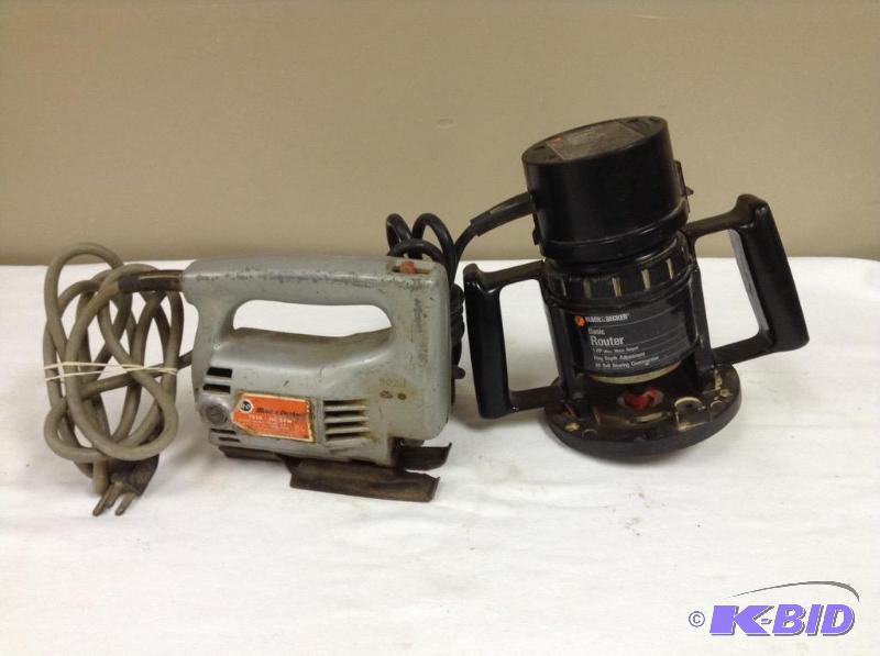 lot 150 image: Black & Decker Router & Jig Saw