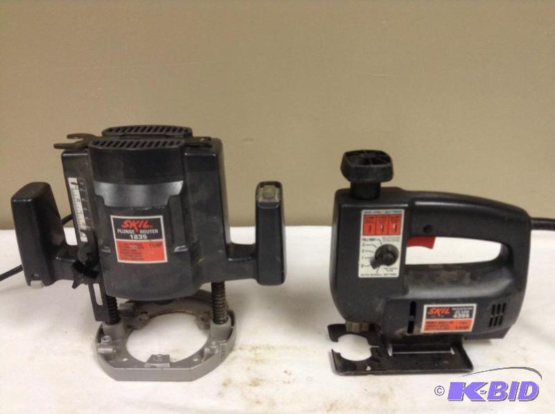 lot 153 image: Two Skil Power Tools - Router & Jig Saw