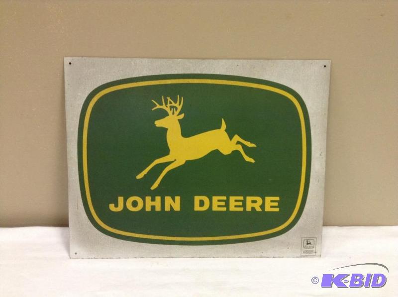 lot 155 image: John Deere Metal Sign