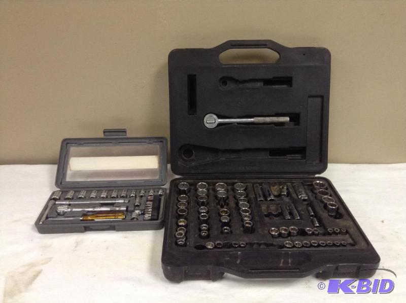lot 156 image: 2 Socket Sets - Craftsman & Workforce