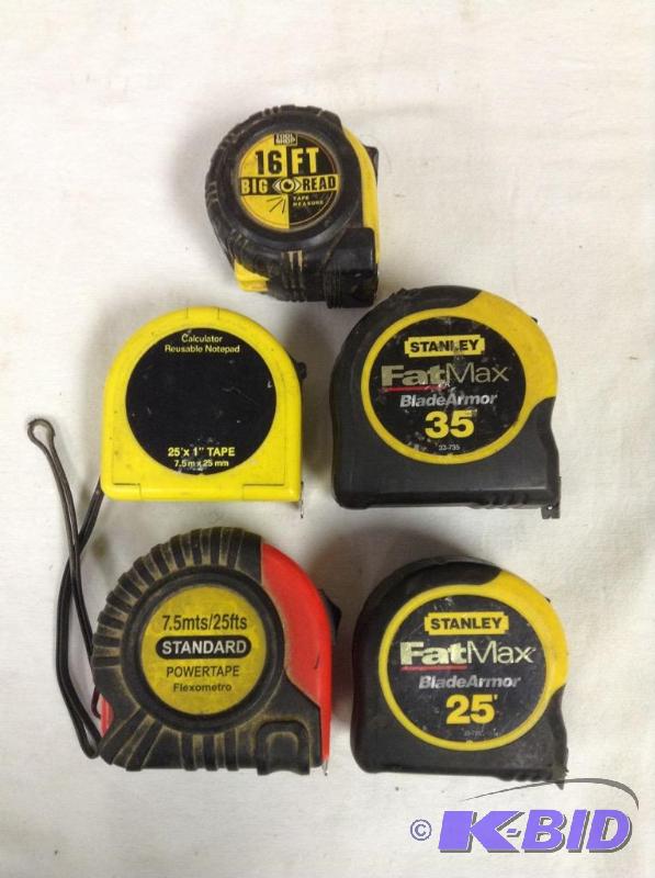 lot 180 image: Collection of Tape Meaures