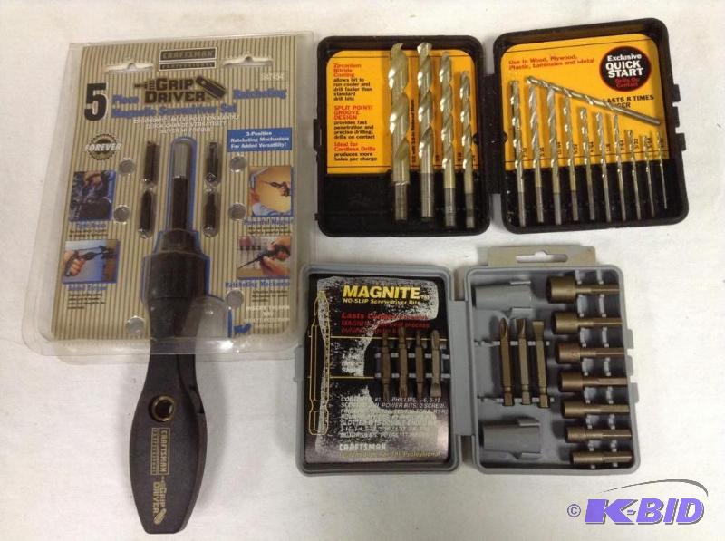 lot 181 image: Craftsman Grip Driver & Drill Bits