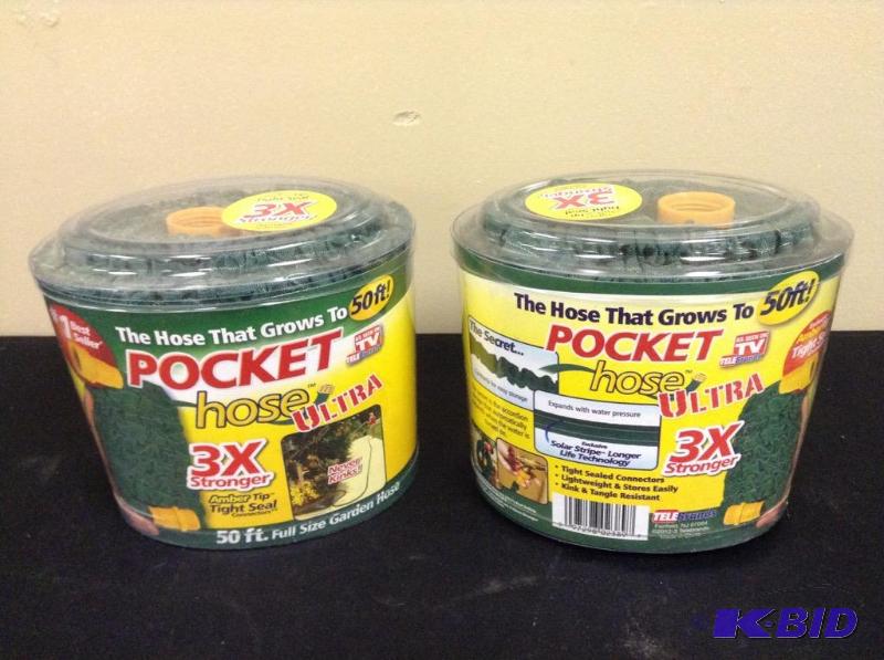 lot 32 image: Lot of two Pocket Hoses Ultra