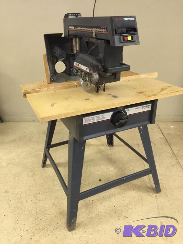 lot 43 image: Craftsman 10 inch Radial Arm Saw