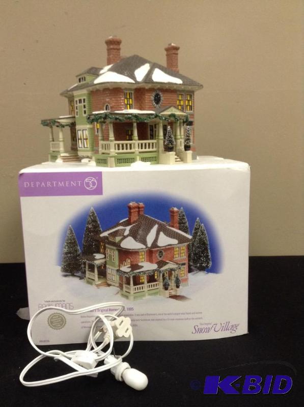 lot 70 image: Dept 56 Snow Village Bachmans Original Homestead 1885