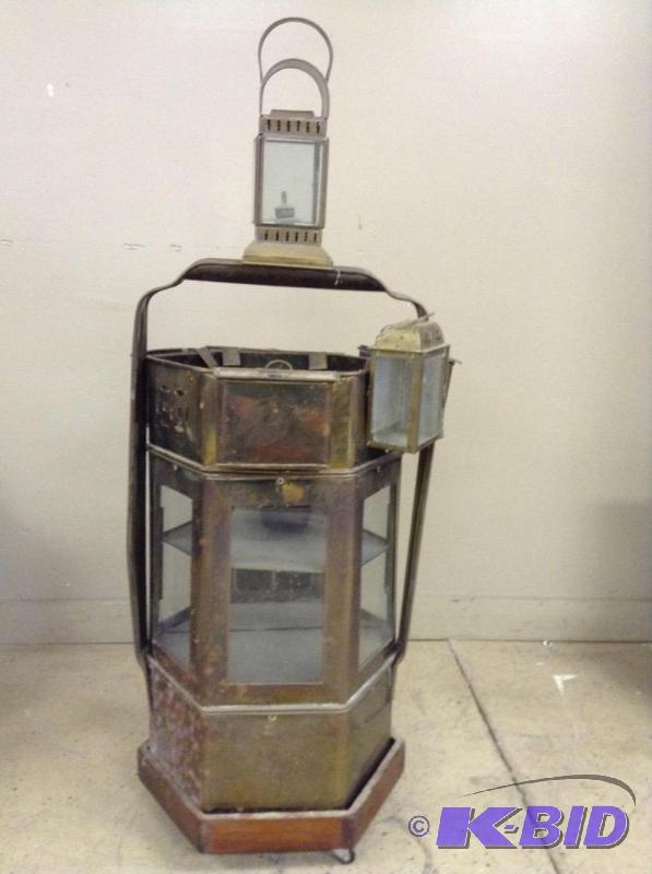 lot 79 image: Asian Brass Noodle Cart