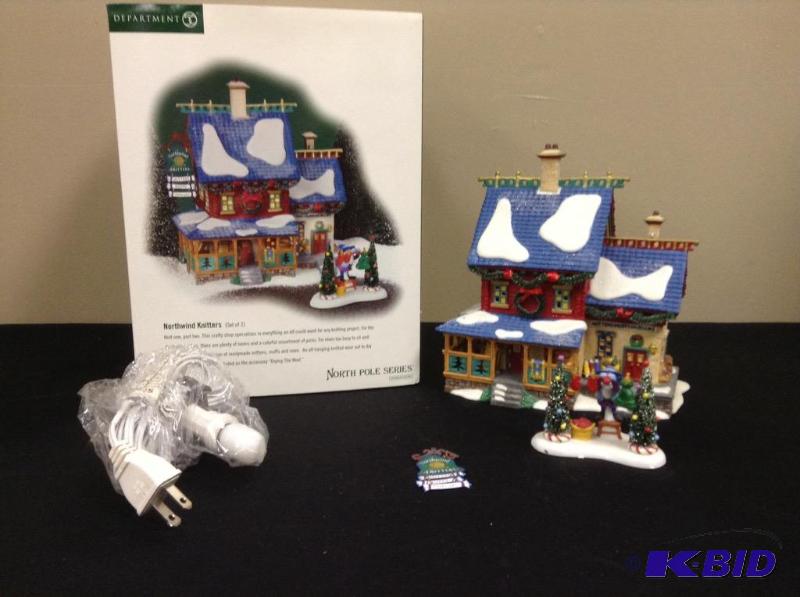 lot 97 image: Dept 56 North Pole Series Northwind Knitters