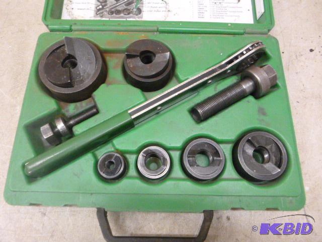 lot 14 image: Greenlee Slug Buster Knockout Punch Set with ...