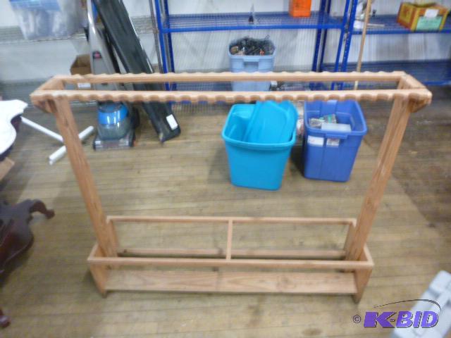 lot 7 image: South Bend 48 Slot Rod Rack...