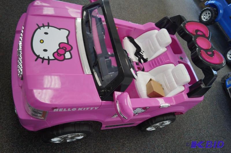 Power wheels hello kitty sales car