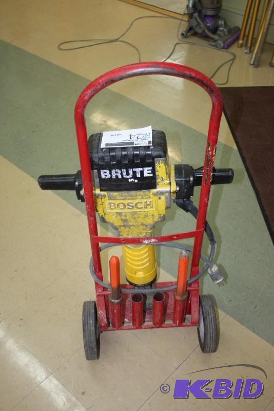 Brute Bosch Jack Hammer with Cart and Bits Model 0 611 304 139