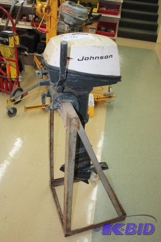 lot 26 image: Johnson Outboard Motor, Does Not Work, Model 4W71D.
