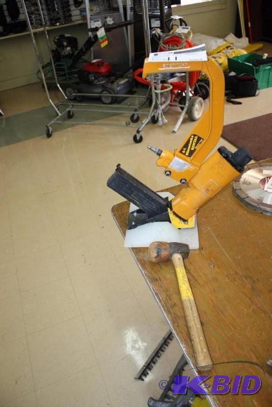 lot 41 image: Lot of (2) Including (1) Hardwood Floor Stapler, Model M III and (1) Hammer