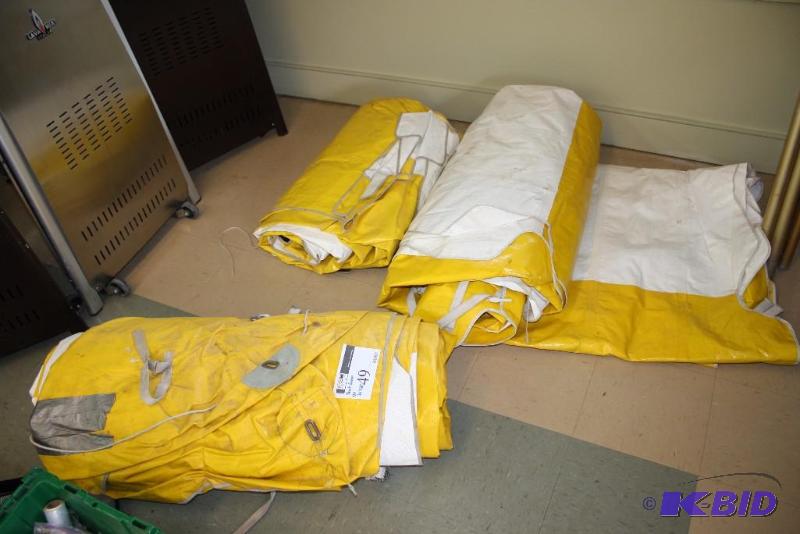 lot 49 image: Lot of (3) Canopy Tent Covers, 20x20.