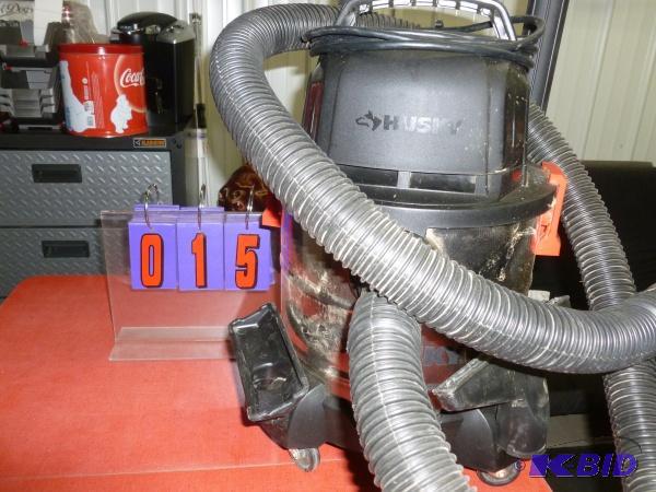 Husky stainless steel mini shop vac. Tested a...