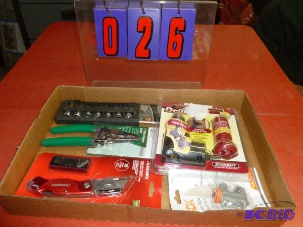 Flat of tools. As shown. Terms. Inspection is...