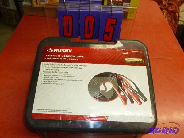 Husky 4 gauge 20 jumper cables. Appears lik...